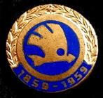 Skoda 1859-1959 100 let- blauw emaille, Verzenden, Nieuw, Transport, Speldje of Pin
