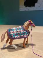 Schleich paard met paarse deken en halster, Ophalen of Verzenden, Zo goed als nieuw