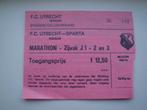Voetbalkaartje F.C. Utrecht - Sparta seizoen 1982 / 1983 41., Verzenden, Gebruikt, Sparta, Overige typen
