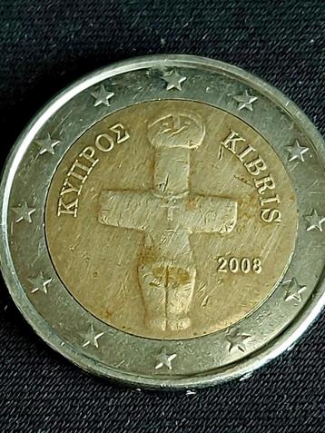 2 Euro munt Cyprus 2008 beschikbaar voor biedingen