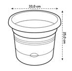 Tomaten Pot 33 - Living black (Zwart) - Diameter 34 x H26 cm, Verzenden, Nieuw, Kunststof