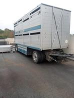 2 laags hydraulische vee aanhanger, Ophalen, Gebruikt
