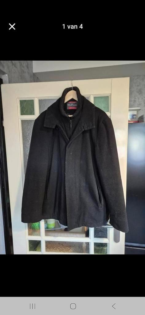Wollen heren winterjas, Kleding | Heren, Jassen | Winter, Zo goed als nieuw, Zwart, Ophalen of Verzenden