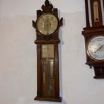 Antieke Houten Barometer / Weerstation, Antiek en Kunst, Ophalen of Verzenden