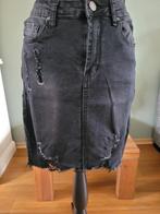 GIRL VIVI jeans rok spijkerrokje ripped skirt maat M zgan, Kleding | Dames, Maat 38/40 (M), Zwart, Nieuw, Ophalen of Verzenden
