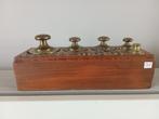 Weegschaal gewichten in koper (volledig), Antiek en Kunst, Antiek | Gereedschap en Instrumenten, Ophalen of Verzenden