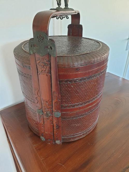 Antieke, chinese bruidsmand, Antiek en Kunst, Antiek | Woonaccessoires, Ophalen of Verzenden