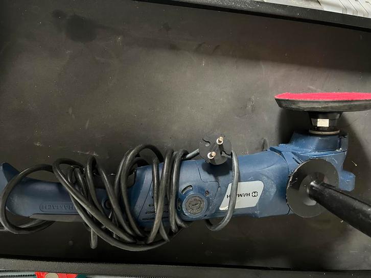 Hamach Roterende Polijstmachine met Steunschijf, Auto diversen, Autogereedschap, Gebruikt, Ophalen