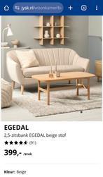 Beige Jysk Egedal 2,5-zits bank - in mooie staat!, Ophalen, 150 tot 200 cm, Tweepersoons, 75 tot 100 cm