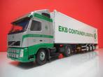 TEKNO VOLVO EKB CONTAINER LOGISTICS 59061, Hobby en Vrije tijd, Modelauto's | 1:50, Ophalen of Verzenden, Nieuw, Bus of Vrachtwagen