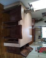 Mooie 6 tot 8 persoon tafel uitschuifbaar incl. 6 stoelen, Huis en Inrichting, Tafels | Eettafels, Ophalen, 200 cm of meer, 50 tot 100 cm