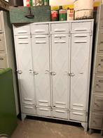 Stoere authentieke Franse lockerkast industrieel doorleefd, Huis en Inrichting, Kasten | Kledingkasten, Ophalen, Gebruikt, 25 tot 50 cm