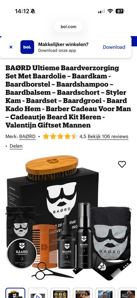 Baardverzorgingsset - Complete set voor de perfecte baard, Sieraden, Tassen en Uiterlijk, Uiterlijk | Lichaamsverzorging, Nieuw