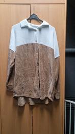 Leuke winter blouse maat 48 beige wit gedragen, Ophalen of Verzenden, Gedragen, Maat 46/48 (XL) of groter, Overige kleuren