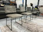 4 Nieuw Jess Design Norman eetkamerstoelen stof stoel, Huis en Inrichting, Stoelen, Overige kleuren, Nieuw, Ophalen of Verzenden