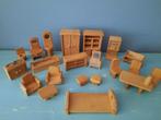 Set houten meubeltjes poppenhuis, Verzamelen, Poppenhuizen en Toebehoren, Ophalen of Verzenden, Gebruikt, Poppenhuis