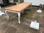 Eettafel hout, Ophalen, 100 tot 150 cm, Franse bourgondische stijl, Zo goed als nieuw