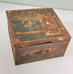 Antiek verroest blik blikken trommel De Beukelaer's Biscuits, Verzamelen, Blikken, Ophalen of Verzenden, Gebruikt, Beschuit