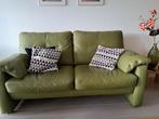 Lederen 2 zits bank, Huis en Inrichting, Banken | Bankstellen, Ophalen, 150 tot 200 cm, Tweepersoons, 75 tot 100 cm