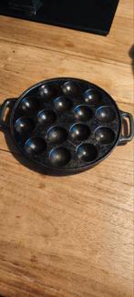 Poffertjes pan gietijzer, Ophalen of Verzenden, Zo goed als nieuw, Gietijzer, Koekenpan of Braadpan