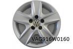 Volkswagen Golf VI (11/08-11/12) wieldeksel 16" vijfspaaks z, Auto diversen, Wieldoppen, Verzenden, Nieuw