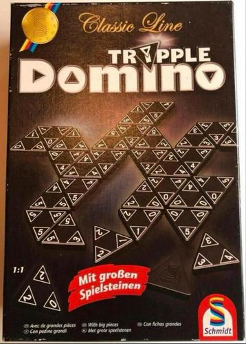 Tripple-Domino. Classic Line - Bordspel gezelschapsspel beschikbaar voor biedingen