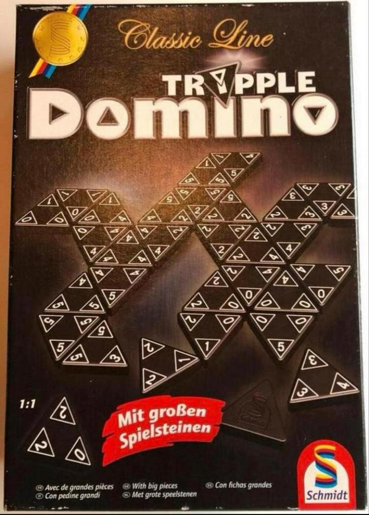 Tripple-Domino. Classic Line - Bordspel gezelschapsspel, Hobby en Vrije tijd, Gezelschapsspellen | Overige, Zo goed als nieuw