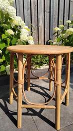 Salontafel Bamboe - Natuurlijk Hout - Scandinavische Stijl, Huis en Inrichting, Barkrukken, 2 krukken, Ophalen of Verzenden, Zo goed als nieuw