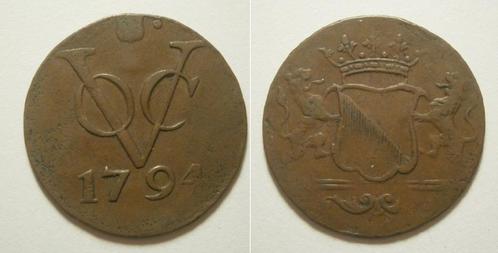 Utrecht VOC Duit 1794, Postzegels en Munten, Munten | Nederland, Losse munt, 1 cent, Vóór koninkrijk, Ophalen of Verzenden