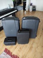 Samsonite Koffer Set – 2 Grote, 1 Cabin, 1 Make-up/Sieradend, Ophalen, Gebruikt, Hard kunststof, Slot