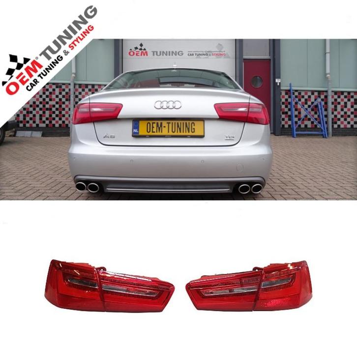 LED Dynamische Achterlichten Audi A6 C7 SEDAN 2011-11/2014, Auto diversen, Tuning en Styling, Ophalen of Verzenden