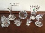 💎7 Mooie Kristal/Glas FIGUREN/Diertjes & Appel., Ophalen of Verzenden