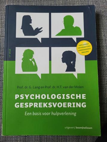 H.T. van der Molen - Psychologische gespreksvoering beschikbaar voor biedingen