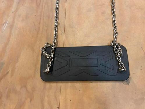 Schommelzitjes rubber met RVS kettingen Openbaar gebruik, Kinderen en Baby's, Speelgoed | Buiten | Speeltoestellen, Gebruikt, Schommel