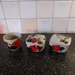 Niko Reg Handpainted schaaltjes met deksel en kom, Huis en Inrichting, Keuken | Servies, Ophalen of Verzenden, Zo goed als nieuw