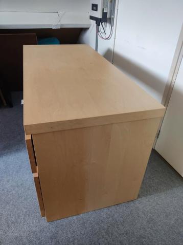 Ikea Malm bureau - lichtbruin - afbeelding 4