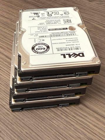 4x Dell 600GB 10K SAS 6G 2.5" SFF Hard Drive (P/N:0B25656) beschikbaar voor biedingen