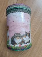 Katten - Deco/opberg blik, Ophalen of Verzenden