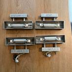 Wandlamp LED - opbouw met lampje - 4 stuks, Ophalen of Verzenden, Zo goed als nieuw, Metaal, Strak