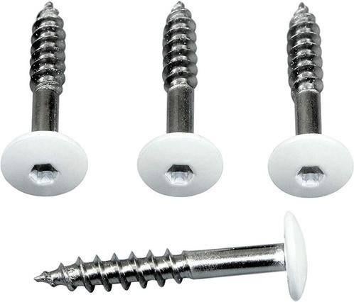 50 -100 st Trespa schroeven RVS WIT (RAL 9010) 25 mm woning, N, N, Nieuw, Ophalen of Verzenden