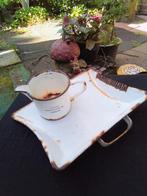 Emaille blik en maatbeker., Antiek en Kunst, Antiek | Emaille, Ophalen of Verzenden