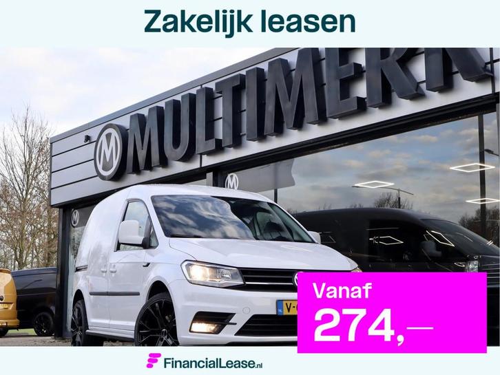 Volkswagen Caddy 2.0 TDI 150PK LEDER, Auto's, Bestelauto's, Bedrijf, Lease, Financial lease, ABS, Airbags, Airconditioning, Bochtverlichting