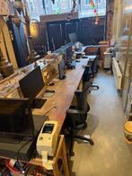 Industriële receptiebalie met vitrine, Huis en Inrichting, Ophalen, Met plank(en), Gebruikt, 100 tot 150 cm