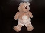 TIAMO BEER BAS THE BEAR VELOURS BEIGE MET WITTE OREN EN, Ophalen of Verzenden, Nieuw, Overige typen