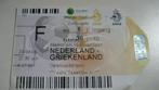 Gebruikt kaartje Nederland-Griekenland van 2004, Verzamelen, Ophalen of Verzenden, Gebruikt, Overige binnenlandse clubs, Overige typen