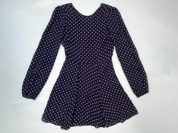 NIEUW: Donkerpaarse Reformation polka dot jurk - maat XS beschikbaar voor biedingen