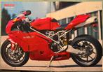 Poster Ducati 999, Verzenden, Zo goed als nieuw, Motoren
