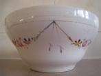 Schaal, wit, buiten met bloemmotief, Antiek en Kunst, Ophalen of Verzenden