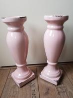Kandelaar / pilaar rose PTMD, Ophalen of Verzenden, Zo goed als nieuw