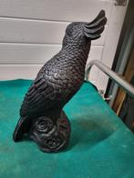 beeld parrot zwart kunststof, Ophalen of Verzenden
